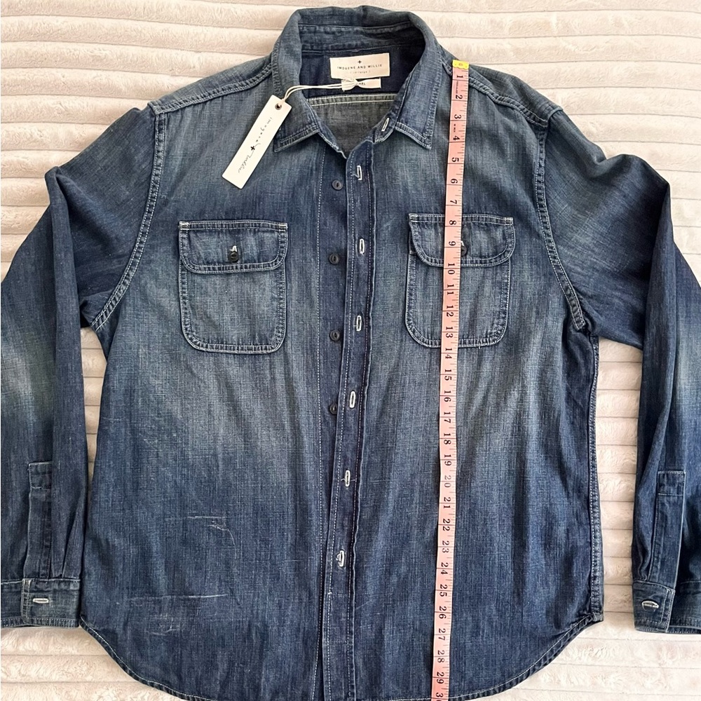 Men's Imogene & Willie Earl Selvage XXL Denim Shirt - Picture 2 of 5